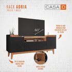 Rack Para Tv Até 60 Polegadas 4 Portas 1 Nicho 158cm Adria Ve