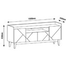 Rack Para Tv Até 60 Polegadas 4 Portas 1 Nicho 158cm Adria Ve
