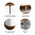 Rack Para Tv Até 60 Polegadas 4 Portas 217cm Roma Casa D