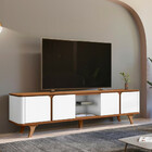 Rack Para Tv Até 60 Polegadas 4 Portas 217cm Roma Casa D