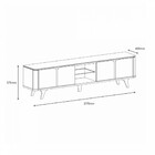 Rack Para Tv Até 60 Polegadas 4 Portas 217cm Roma Casa D