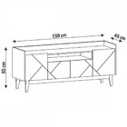 Rack Para Tv Até 60 Polegadas Adria 4 Portas Cinza Perola/noc