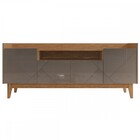 Rack Para Tv Até 60 Polegadas Adria 4 Portas Cinza Perola/noc