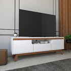 Rack Para Tv Até 60 Polegadas Albany 2 Portas 1 Gaveta Branco