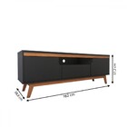 Rack Para Tv Até 60 Polegadas Albany 2 Portas 1 Gaveta Preto