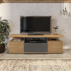 Rack Para Tv Até 60 Polegadas Bela Com 3 Portas E Nicho Babus