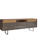 Rack Para Tv Até 60 Polegadas Berlim 3 Portas 2 Gavetas Cinza