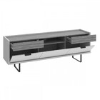 Rack Para Tv Até 60 Polegadas Berlim 3 Portas 2 Gavetas Cinza