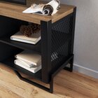 Rack Para Tv Até 60 Polegadas Com 5 Nichos Com Estante Telada