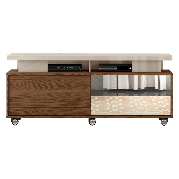 Rack Para Tv Até 60 Polegadas Com Espelho Abu Dabi Caiena Cre