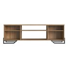 Rack Para Tv Até 60 Polegadas Com Estante Telada Preto / Mel