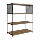 Rack Para Tv Até 60 Polegadas Com Estante Telada Preto / Mel