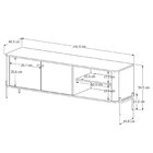 Rack Para Tv Até 60 Polegadas Curvo Pés E Puxadores Em Metal