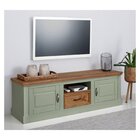 Rack Para Tv Até 60 Polegadas Em Madeira Maciça 1 Gaveta 2 Po