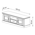 Rack Para Tv Até 60 Polegadas Em Madeira Maciça 1 Gaveta 2 Po