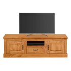 Rack Para Tv Até 60 Polegadas Em Madeira Maciça 1 Gaveta 2 Po