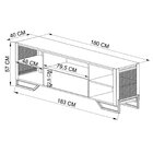 Rack Para Tv Ate 60 Polegadas Estilo Industrial 180cm Em Mdp