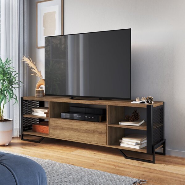 Rack Para Tv Ate 60 Polegadas Estilo Industrial 180cm Em Mdp