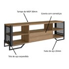 Rack Para Tv Ate 60 Polegadas Estilo Industrial 180cm Em Mdp