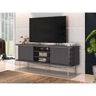 Rack Para Tv Até 60 Polegadas Golden Com Pés Metal Grafite/na