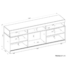 Rack Para Tv Até 60 Polegadas Lev 160 Cor Caiena Creme Dj Móv