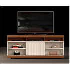 Rack Para Tv Até 60 Polegadas Lev 160 Cor Caiena Creme Dj Móv