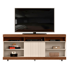 Rack Para Tv Até 60 Polegadas Lev 160 Cor Caiena Creme Dj Móv