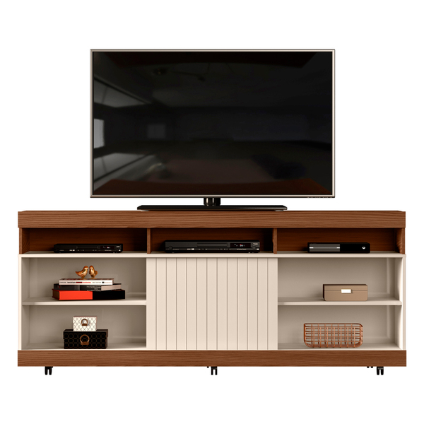 Rack Para Tv Até 60 Polegadas Lev 160 Cor Caiena Creme Dj Móv
