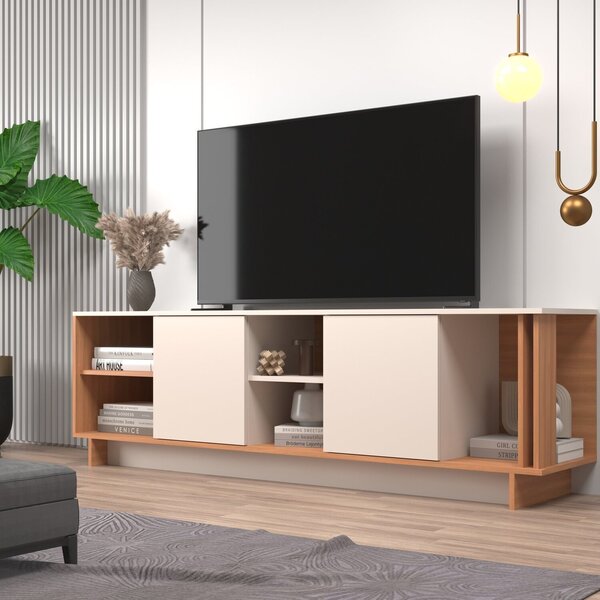 Rack Para Tv Até 60 Polegadas Los Angeles Freijó/off White