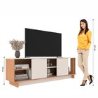 Rack Para Tv Até 60 Polegadas Los Angeles Freijó/off White