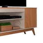 Rack Para Tv Até 60 Polegadas Malibu Wood 2 Portas Off White/