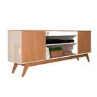 Rack Para Tv Até 60 Polegadas Malibu Wood 2 Portas Off White/