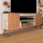 Rack Para Tv Até 60 Polegadas Malibu Wood 2 Portas Off White/