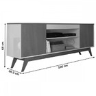 Rack Para Tv Até 60 Polegadas Malibu Wood 2 Portas Off White/