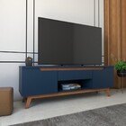 Rack Para Tv Até 60 Polegadas Navy 2 Portas 1 Gaveta Azul - P
