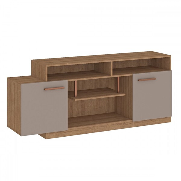 Rack Para Tv Até 60 Polegadas Otto 2 Portas Mel/fendi - Fellicci