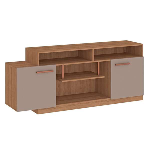 Rack Para Tv Até 60 Polegadas Otto 2 Portas Mel/fendi - Fellicci