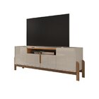 Rack Para Tv Até 60 Polegadas Pés Em Madeira Maciça 190cm Liz