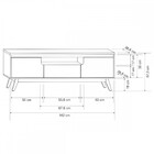 Rack Para Tv Até 60 Polegadas Rio 2 Portas 1 Gaveta Preto - O