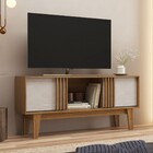 Rack Para Tv Até 60 Polegadas Ripado Naturalle/petra - Decibal