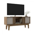 Rack Para Tv Até 60 Polegadas Ripado Naturalle/petra - Decibal