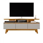 Rack Para Tv Até 60 Polegadas Rubi 3 Portas Naturalle/off-whi
