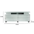 Rack Para Tv Até 60 Polegadas Sem Espelho Abu Dabi Branco Glo