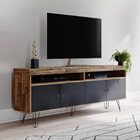 Rack Para Tv Até 60 Polegadas Skank Com 4 Portas E Pés Metáli