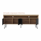 Rack Para Tv Até 60 Polegadas Skank Com 4 Portas E Pés Metáli