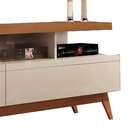 Rack Para Tv Até 60 Polegadas Vivare Wood 2 Gavetas Off White