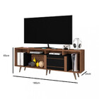 Rack Para Tv Até 60 Poletagas 1 Porta Roma Atualle