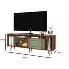 Rack Para Tv Até 60 Poletagas 1 Porta Roma Atualle