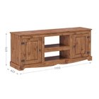 Rack Para Tv Até 63 Polegadas Em Madeira Maciça 2 Portas Madr