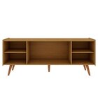 Rack Para Tv Até 65 Pol 100% Mdf Molduras 45° 2 Portas E Pés